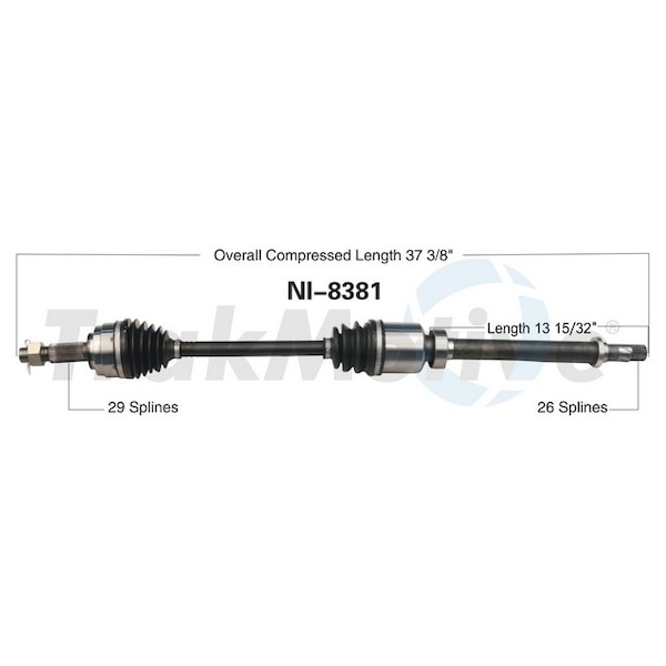 Surtrack Axle Cv Axle Shaft, Ni-8381 NI-8381 - main